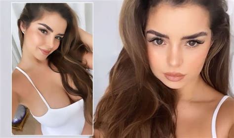 Demi Rose Instagram Sensation Almost Spills Out Of Risque Swimsuit In Boob Baring Display