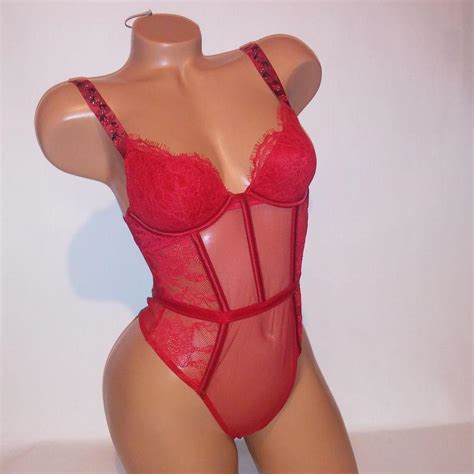 Victoria Secret Lingerie Teddy Bodysuit One Piece Depop