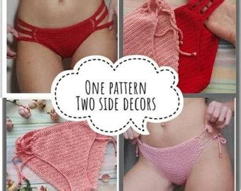 Crochet Pattern Bikini With Mesh Crochet Swimsuit Etsy