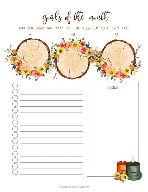 Simply Love Printables October Planning Pages Printable Day