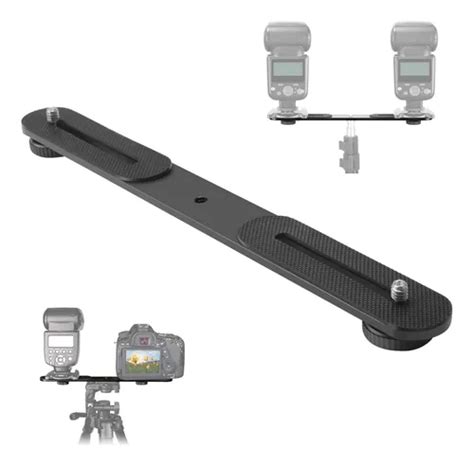 Soporte Doble Flash Bracket Hot Shoe Para Tr Pode Meses Sin Inter S