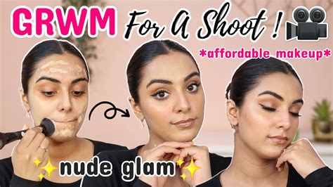 How I Get Ready For A Youtube Video Shoot NUDE GLAM MAKEUP ROUTINE YouTube