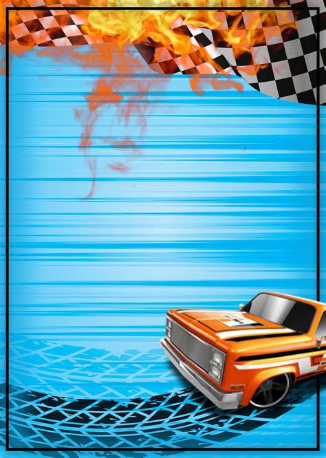 Contracapa Caderno Hot Wheels A4 OrigamiAmi