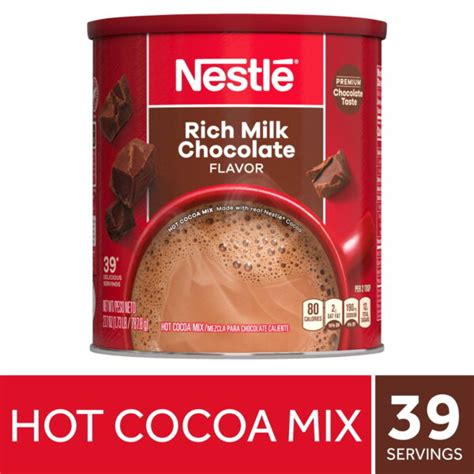 Nestle Hot Cocoa Rich Milk Chocolate Flavored Mix Powder 27 7 Oz Can ItFRESH