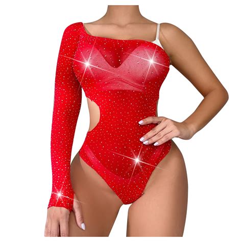 Odeerbi Women S Lingerie Bodysuit Set Teddy Lingeries Valentine S