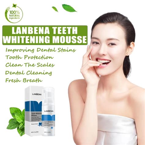 LANBENA Teeth Whitening Mousse Toothpaste Dental Oral Hygiene Remove ...