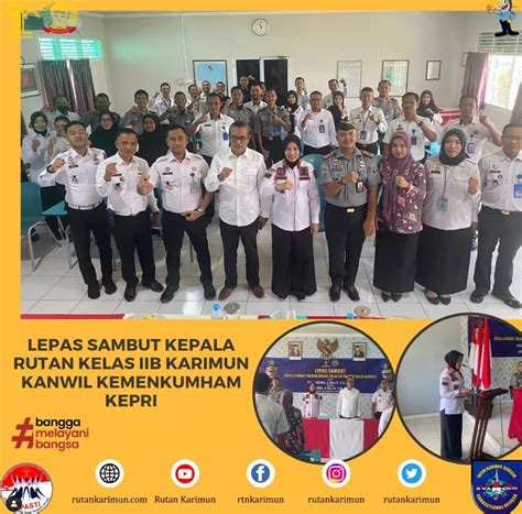 Lepas Sambut Kepala Rutan Kelas Iib Karimun Kanwil Kemenkumham Kepri