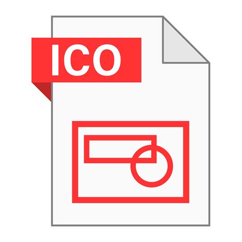 modern flat design  ico file icon  web  vector art  vecteezy