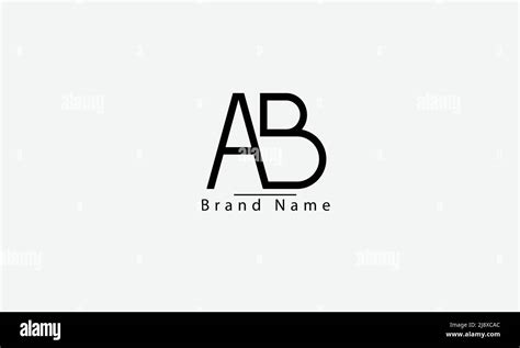 Alphabet Letters Initials Monogram Logo Ab Ba A B Stock Vector Image