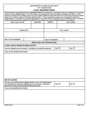 2012 Form USCG CG-5522 Fill Online, Printable, Fillable, Blank - pdfFiller