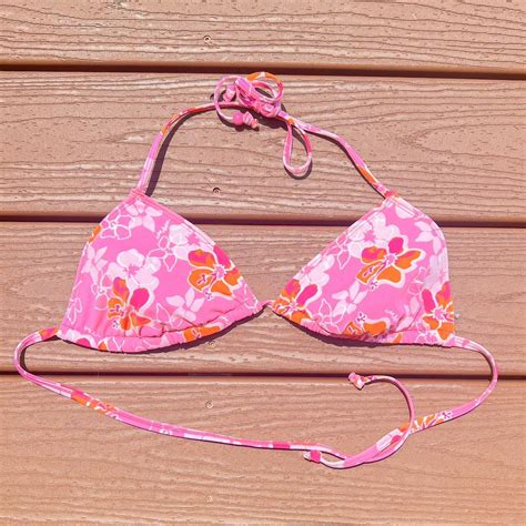 Joe Boxer Women S Pink And Orange Bikini And Tankini Tops Depop
