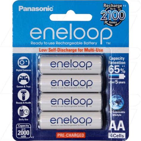 Buy Panasonic Bk 3mcce 1 2v 2000mah Eneloop Rechargeable Aa Nimh