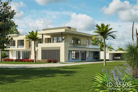 Contemporary 5 Bedroom House Design Id 35603 Plan By