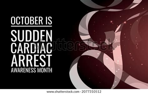 Sudden Cardiac Arrest Awareness Month Design Stock Vector Royalty Free