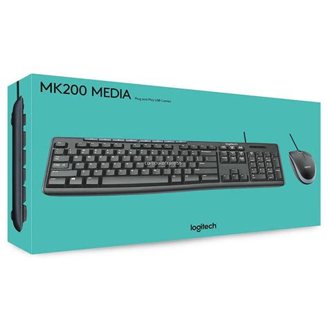 Logitech Mk200 Media Keyboard Plug And Play Usb Combo