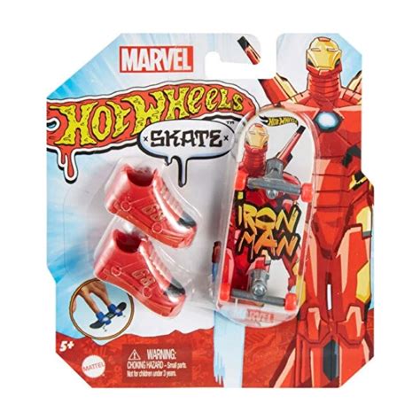 Hot Wheels Skate Parmak Kaykay Ve Ayakkab Paketleri Marvel Ironman Roket Oyuncak