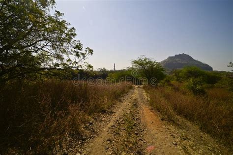 Far Away View Of Daulatabad Fort Aurangabad India Stock Photo