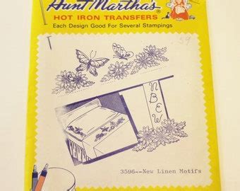 Aunt Martha Hot Iron Repeat Transfer Patterns Etsy