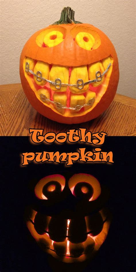 Here S A Toothy Pumpkin With Braces For A Dentist Or An Orthodontist Friend Just Make The