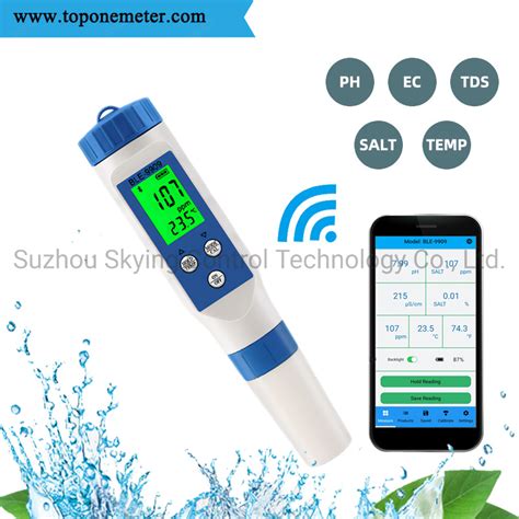 Portable Ble Ph Meter Smart Online Blue Tooth In Ph Tds Ec