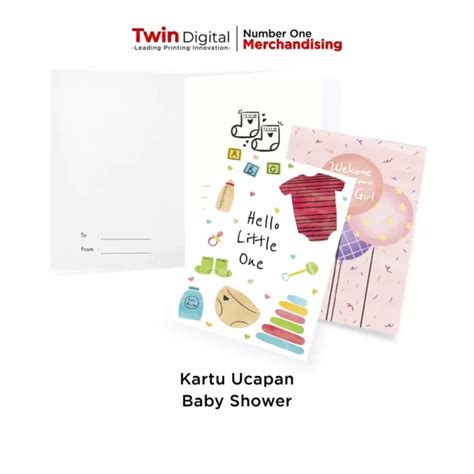 Kartu Ucapan Kelahiran Bayi Baby Shower Greeting Card