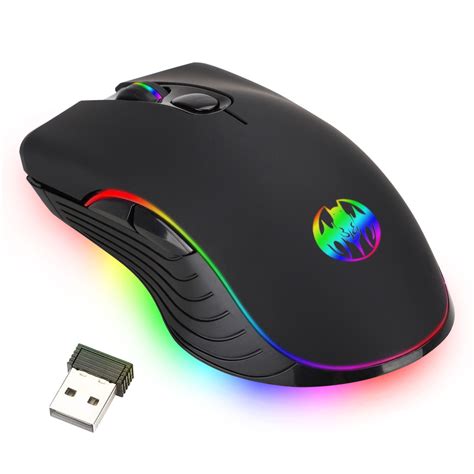 2.4G Wireless Gaming Mouse, TSV Rechargeable Computer Gaming Mouse, 7 ... 