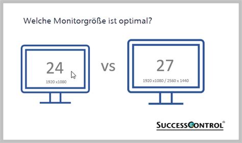 Richtige Monitorgröße fürs Büro 24 oder 27 Zoll zum Arbeiten