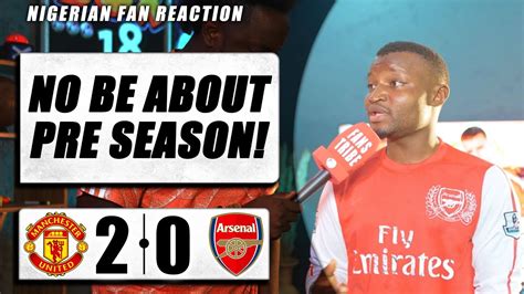 Arsenal Manchester United Godfrey Nigerian Fan Reaction