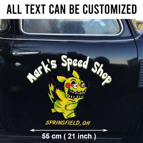 Pcs Personalized Hot Rod Garage Rat Rod Garage Pinstripe Kustom Kulture Vinyl Stickers Bluefink