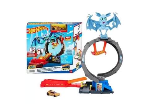 Hot Wheels Pista Ataque De Loop Do Morcego HTN Mattel em Promoção é no Buscapé