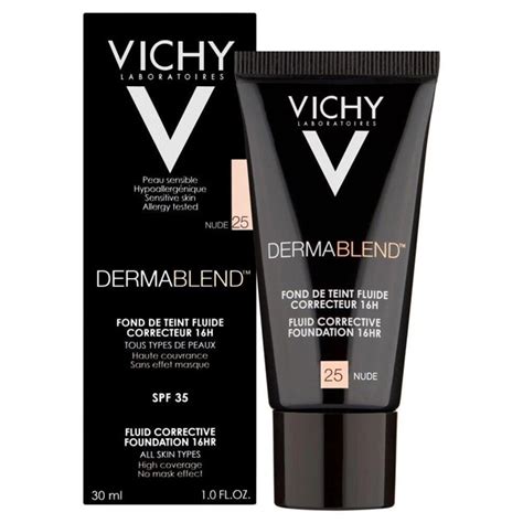 Vichy Dermablend Fluid Corrective Foundation H No Nude Стойкий матирующий увлажняющий