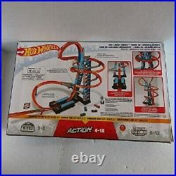 Car Track Set Hot Wheels Sky Crash Tower Track Set Ft Cm High With Motorized Booster