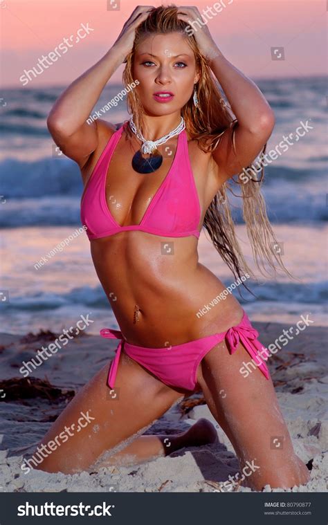Sexy Beach Girl Micro Bikini Stock Photo Shutterstock