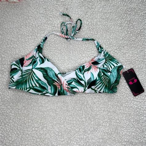 Shekini Swim Shekini Tropical Bikini Top Large Poshmark