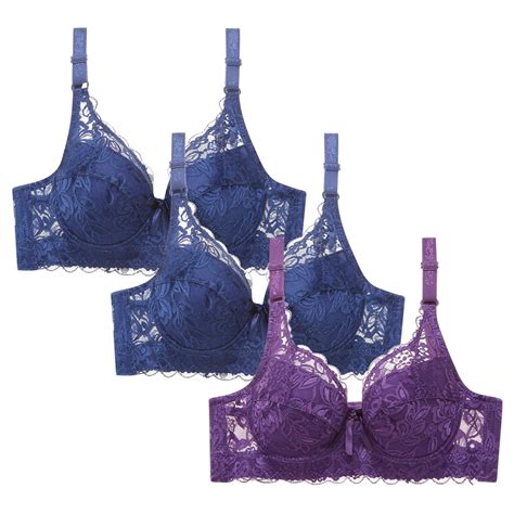 Arnsht PCS Lingerie For Women S Solid Color Lace Underwire Bra Sheer See Through Bras Unpadded