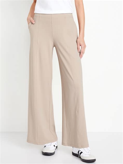 High Waisted PowerSoft Trouser Pants Old Navy