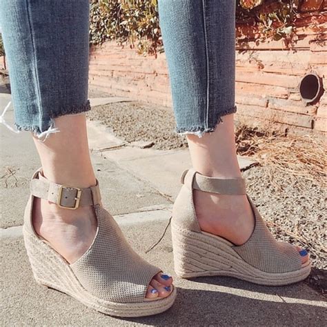 Shoes Nude Platform Wedge Espadrilles Poshmark