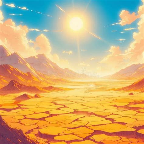 Desert Heat Mirage Stock Illustration Illustration Of Desolate 328854446
