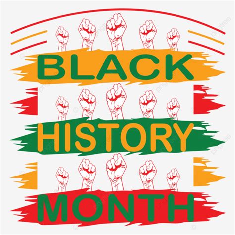 Black History Month Design Vector Colorful Black History Month Black