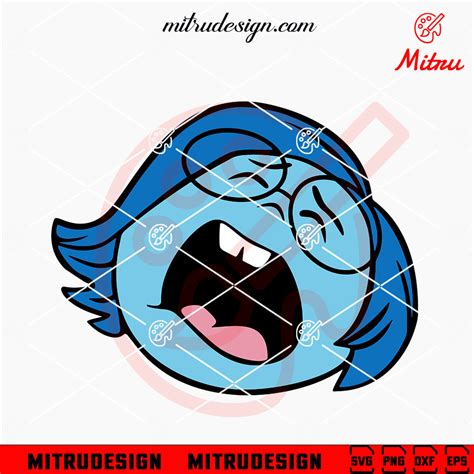 Sadness Inside Out Head Svg Png Dxf Eps Designs