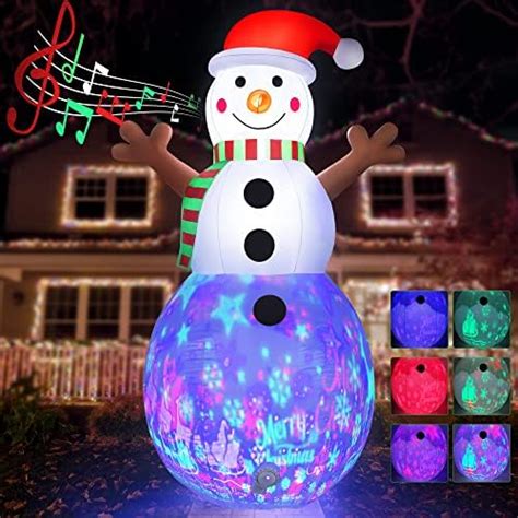 7ft Merry Christmas Inflatable Snowman Decoration With