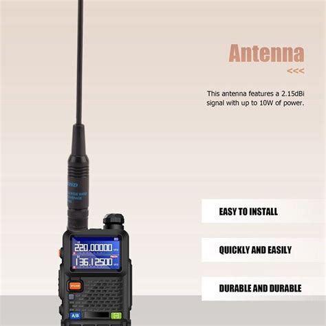 Rh Dual Band Vhf Uhf Bnc Walkie Talkie Handheld Radio Antenna For