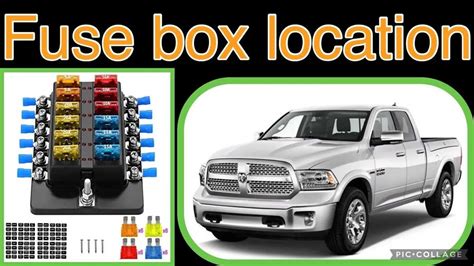2017 Dodge Ram 1500 Fuse Box Diagram And Location Guide