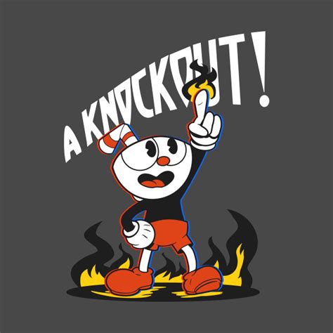 Its A Knockout Cuphead Cuphead T Shirt Teepublic