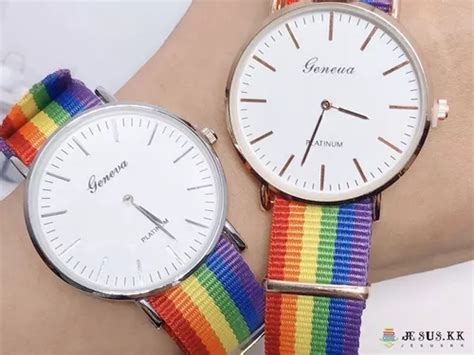 Reloj Pulsera Lgbt Orgullo Gay Extensible Arcoíris Colores en venta en