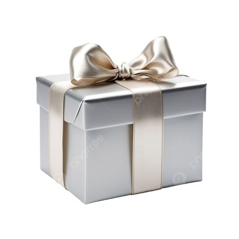 Silver Metallic T Box Outlined T T Box Present Png