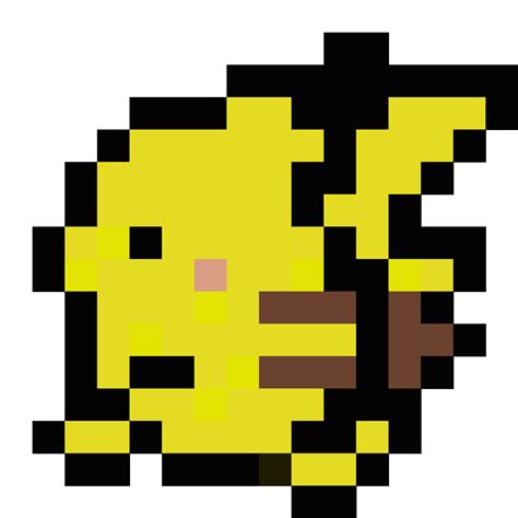 pikachu  pixel art  anonymousth simplepixelartcom