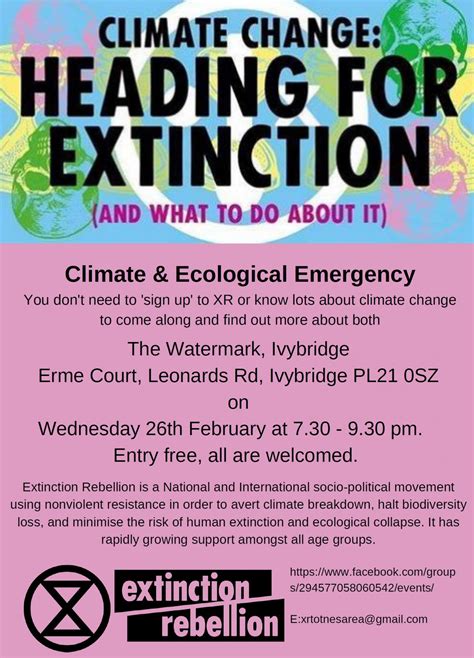 ‘Climate Change: Heading for Extinction (and what to do about it