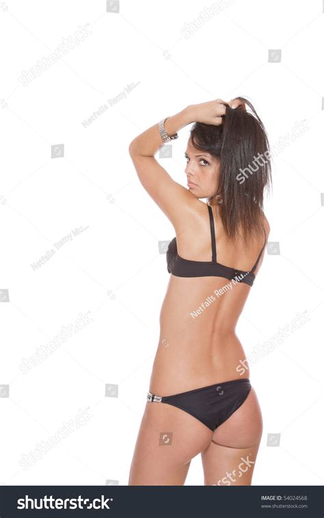 Sexy Bikini Model Over White Background Stock Photo Shutterstock