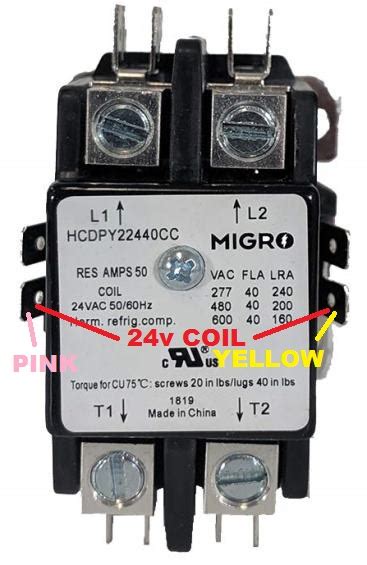 Wiring Diagram 4 Pole Contactor Wiring Flow Schema